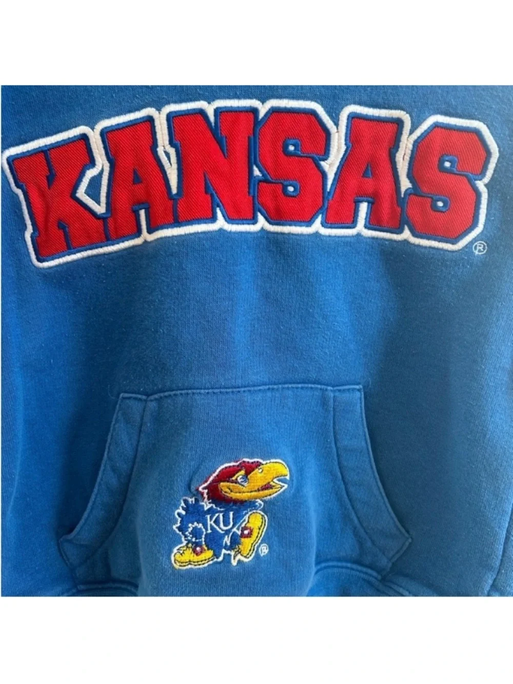 Kansas University Blue Kids Hoodie Sweatshirt